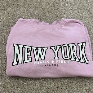 Pink New York Track & Field Sweatshirt